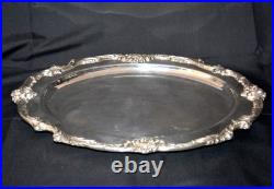 Vintage Reed and Barton King Francis 1676 Silver Plate Oval Tray Platter