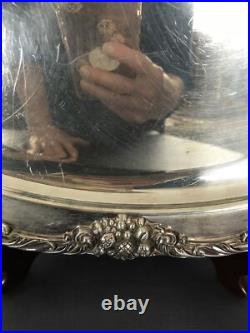 Vintage Reed and Barton King Francis 1676 Silver Plate Oval Tray Platter