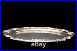Vintage Reed and Barton King Francis 1676 Silver Plate Oval Tray Platter