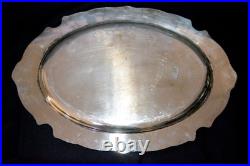 Vintage Reed and Barton King Francis 1676 Silver Plate Oval Tray Platter