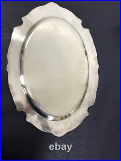 Vintage Reed and Barton King Francis 1676 Silver Plate Oval Tray Platter