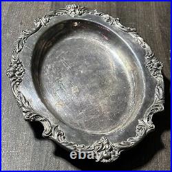 Vintage Reed and Barton King Francis 1680 Pattern 12 Silverplate Oval Platter