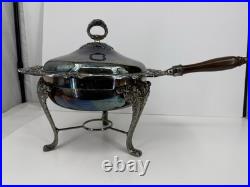 Vintage Reed and Barton King Francis Silver Plate Chafing Dish RARE