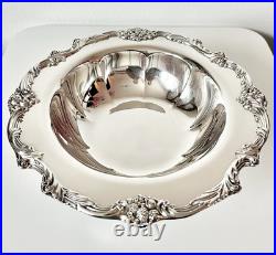 Vintage Reed and Barton King Francis Silver Plated 12 X 4 Footed Bowl #1694