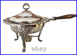 Vintage Reed and Barton King Francis Silver-plate Chafing Dish 1636 Brand New