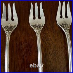 Vintage Sterling Silver Francis 1 Cocktail Forks by Reed & Barton Set of 3