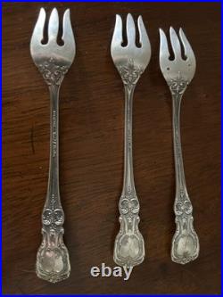 Vintage Sterling Silver Francis 1 Cocktail Forks by Reed & Barton Set of 3