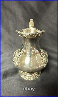 Vtg RARE King Francis by Reed & Barton Silverplate Coffee Service MCM 1975