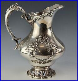Vtg Reed Barton Silver Plate King Francis 1658 Water Pitcher Silver Plated U18