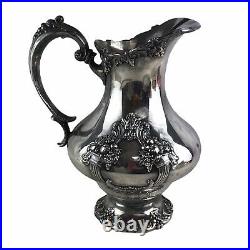 Vtg Reed Barton Silver Plate King Francis 1658 Water Pitcher Silverplated U18