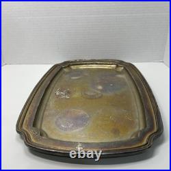 Vtg Reed & Barton Sir Francis Drake Silver Soldered Serving Tray Platter 14x9.5
