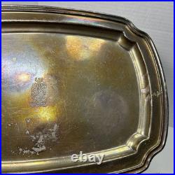 Vtg Reed & Barton Sir Francis Drake Silver Soldered Serving Tray Platter 14x9.5