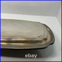 Vtg Reed & Barton Sir Francis Drake Silver Soldered Serving Tray Platter 14x9.5