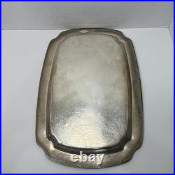 Vtg Reed & Barton Sir Francis Drake Silver Soldered Serving Tray Platter 14x9.5