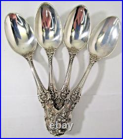 Vtg Vintage Reed & Barton Sterling Francis I 4 Espresso/demitasse Spoons No Mono