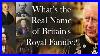 What Is The Real Name Of British Royal House