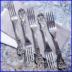 X1 REED & BARTON FRANCIS I ERL 1907 Sterling Silver 7 7/8 MONO'D FORK Flatware