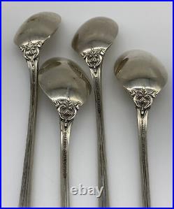 (lot Of 4) Reed & Barton Francis I Sterling Silver Ice Tea Spoon 7 5/8 No Mono